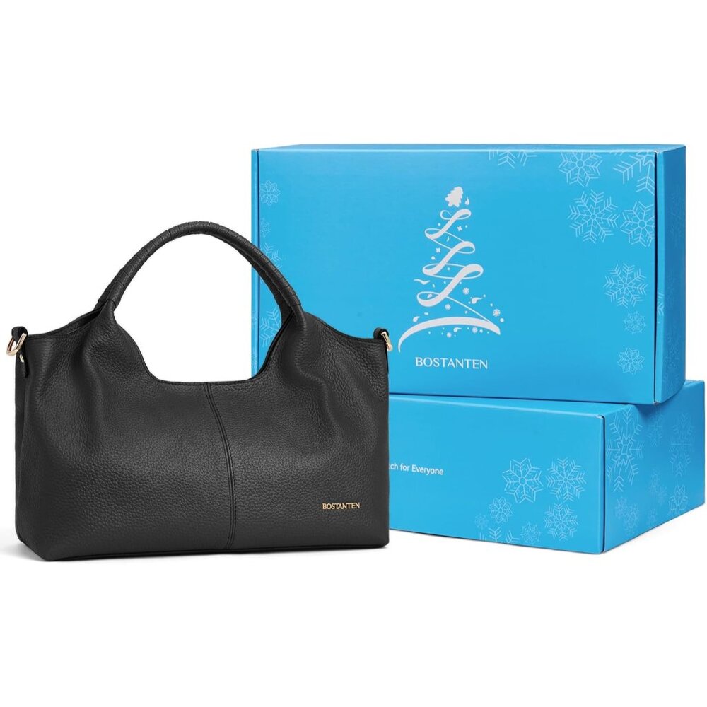 Fashionable Leather Crossbody Shoulder Bag With Zipper Close - Top Handle Design